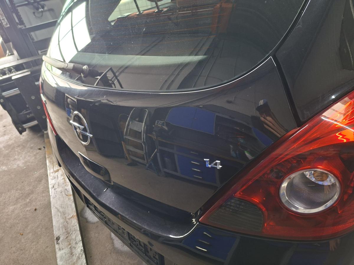 Opel Corsa D original Heckklappe hinten 2HU Saphirschwarz Metallic Bj 2007
