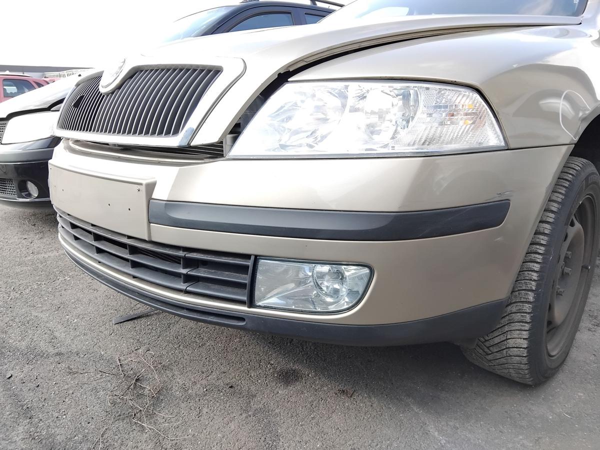 Skoda Octavia II 1Z original Sto&szlig;f&auml;nger Sto&szlig;stange vorn BJ2006 LF8F saharabeigemetallic
