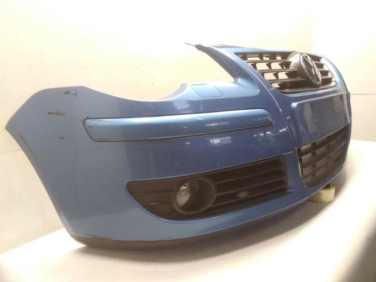 VW Polo 9N3 original Sto&szlig;stange Sto&szlig;f&auml;nger vorn LA5R Tossablaumet. SRA BJ2005