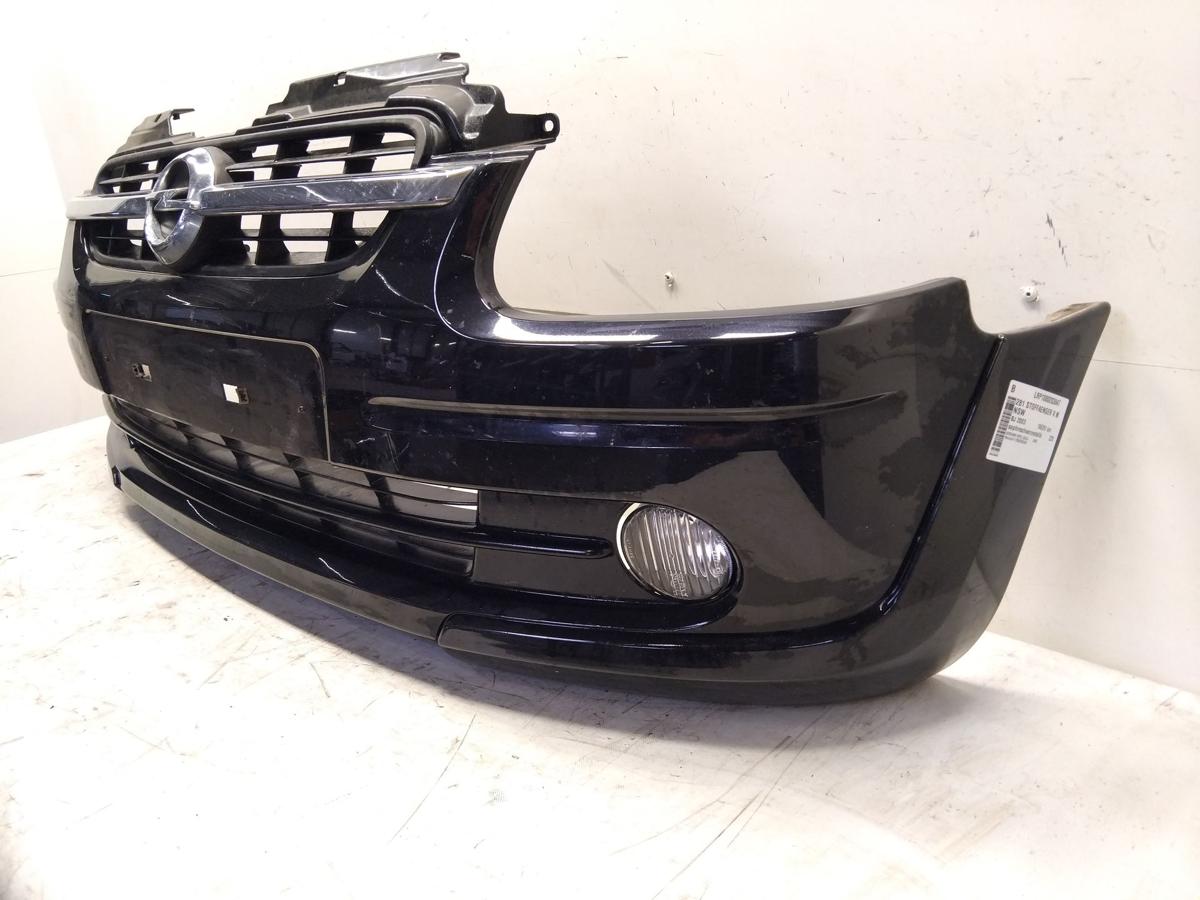 Opel Agila A original Sto&szlig;stange Sto&szlig;f&auml;nger vorn saphirschwarzmetallic Bj.2003