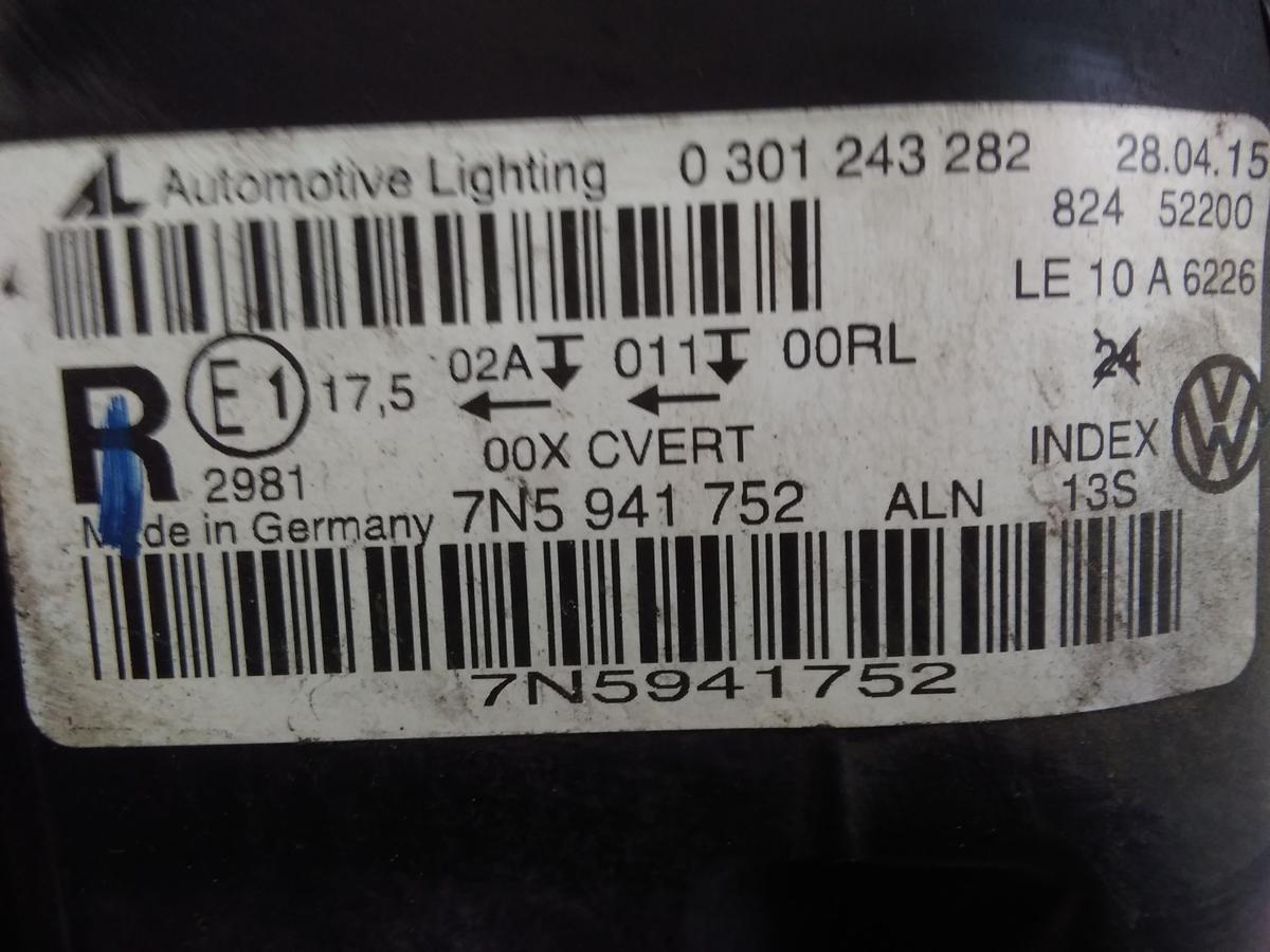 Seat Alhambra 7N original Xenon-Scheinwerfer rechts mit Kurvenlicht Bj.2015