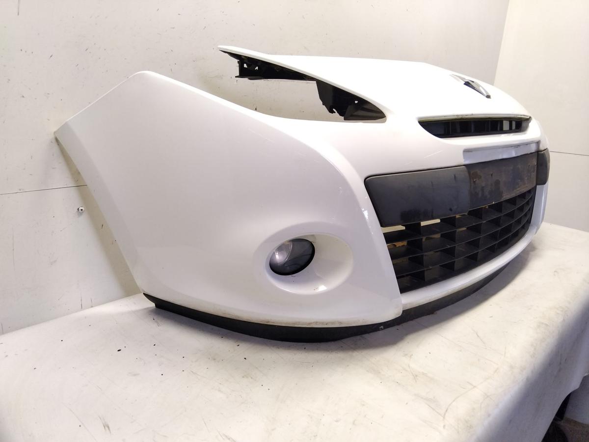 Renault Clio 3 Facelift original Sto&szlig;stange Sto&szlig;f&auml;nger vorn wei&szlig; OV369 BJ2009