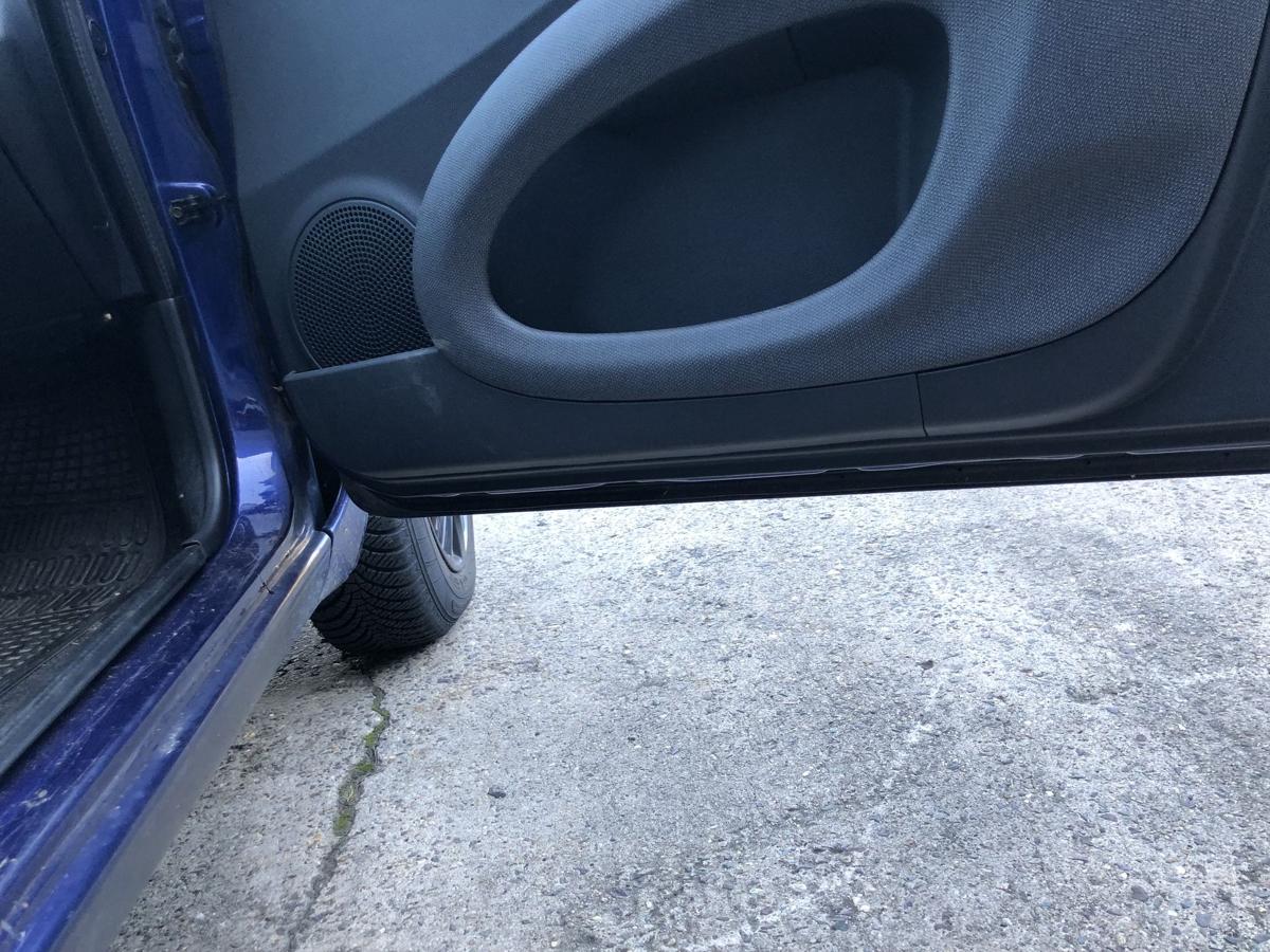 Nissan Micra K12 Tür vorn rechts Beifahrertür Rohbau BW6 Dark Blue Perl 3 türer