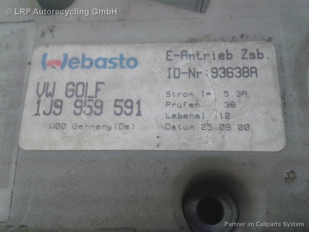 VW Passat 3BG original Schiebedachmotor 1J0959591 BJ2000