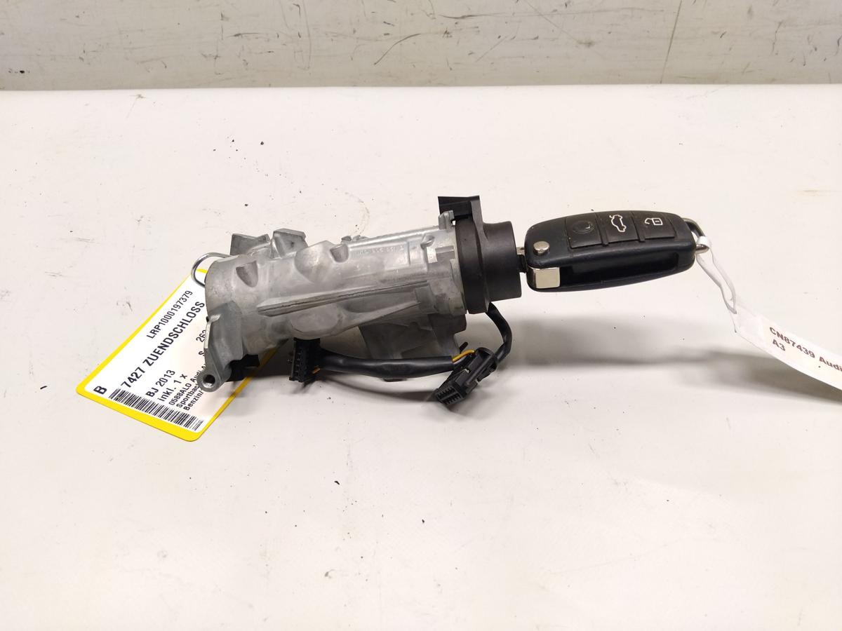 Audi A3 8P Facelift original Z&uuml;ndschlo&szlig; mit Lesespule und Schl&uuml;ssel Bj.2013