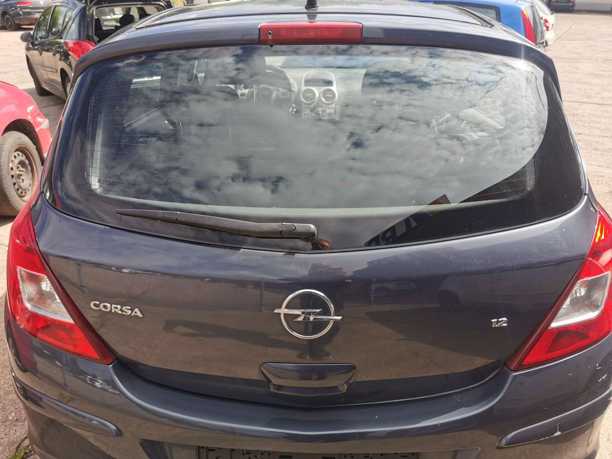 Opel Corsa D Heckklappe Klappe Deckel hinten 5 Türer Z168 Metroblau Perl Rohbau