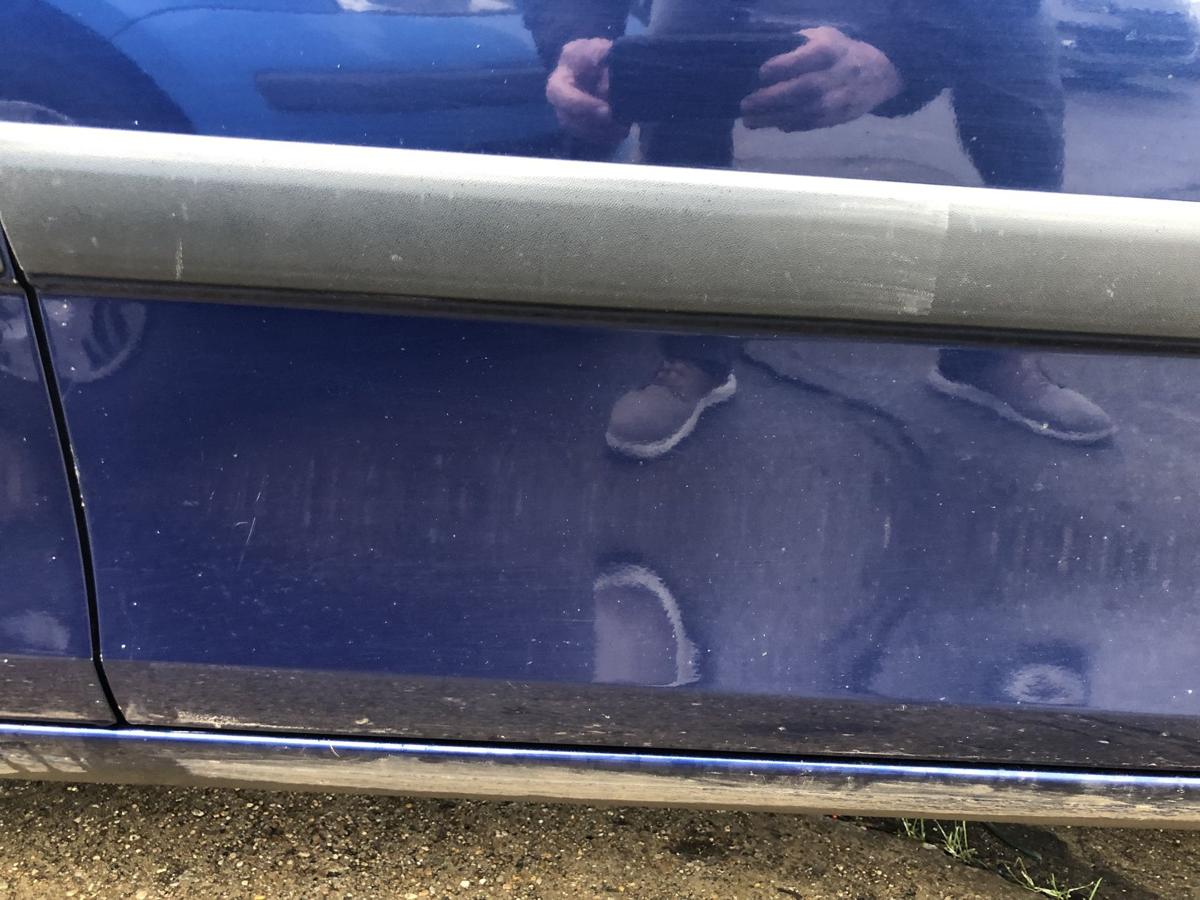 Skoda Fabia 2 Typ 5J T&uuml;r vorn rechts Beifahrert&uuml;r im Rohbau LF5Q Storm Blau