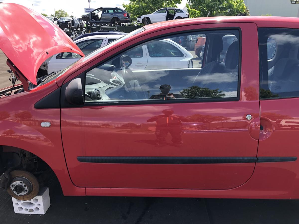 Renault Twingo II original Tür links Fahrer 727 Spanischrot Bj 2009
