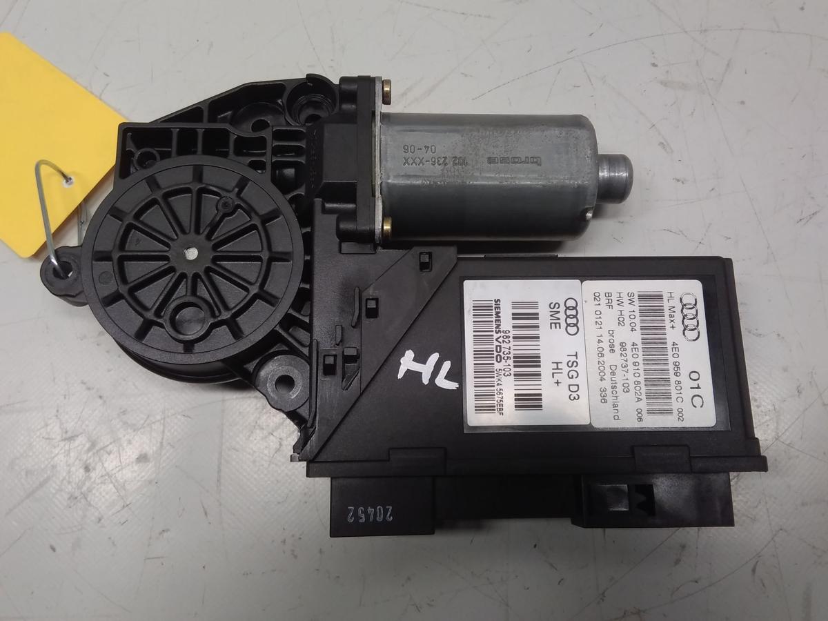 Audi A8 4E original Fensterhebermotor hinten links 4E0959801C 0130821764 BJ2004