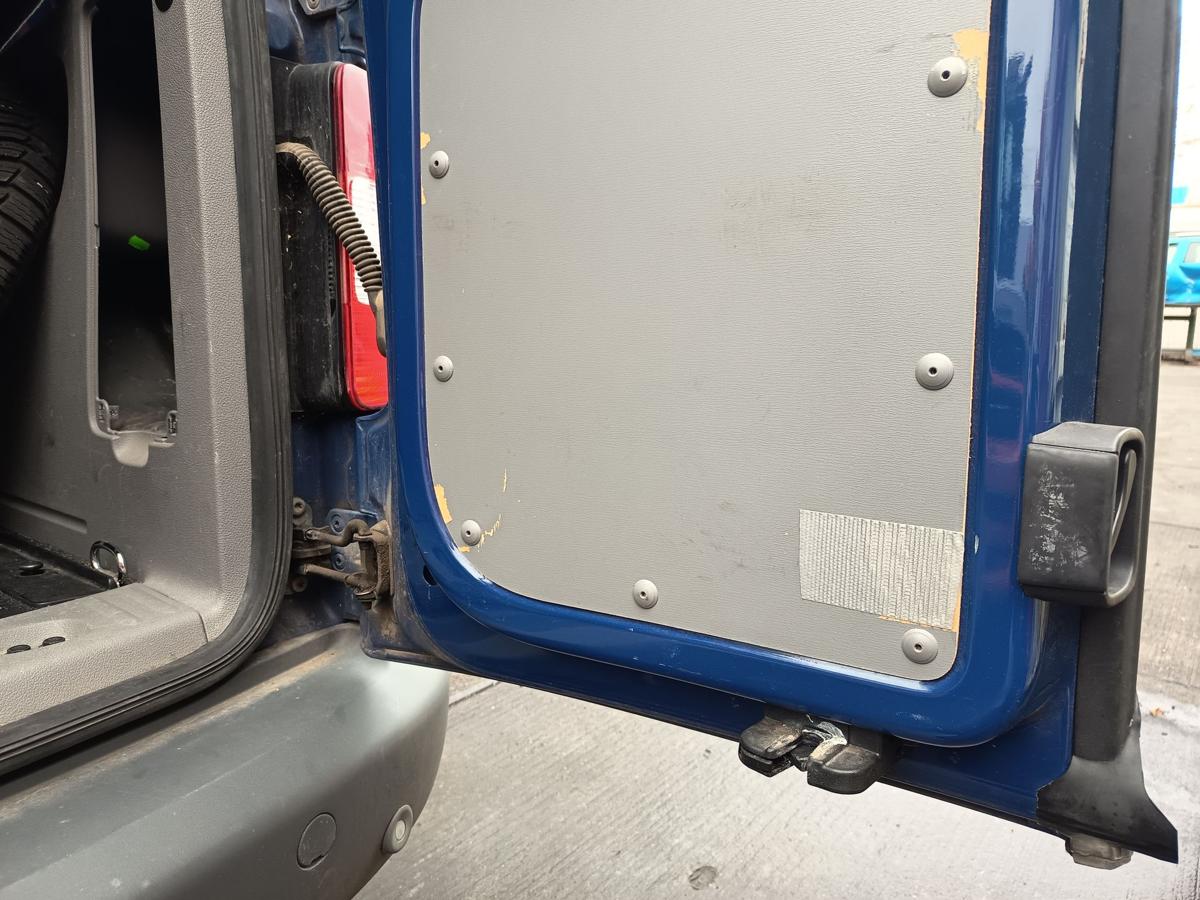 VW Caddy 2K Life vor Facelift Bj 2010 original Heckt&uuml;r rechts LL5M Indienblau