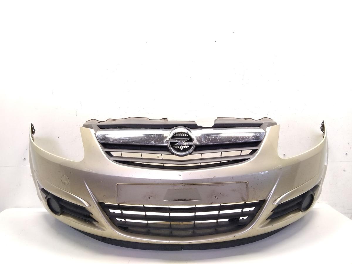 Opel Corsa D original Stoßstange Stoßfänger vorn champagnersilber Z40M Bj.2006
