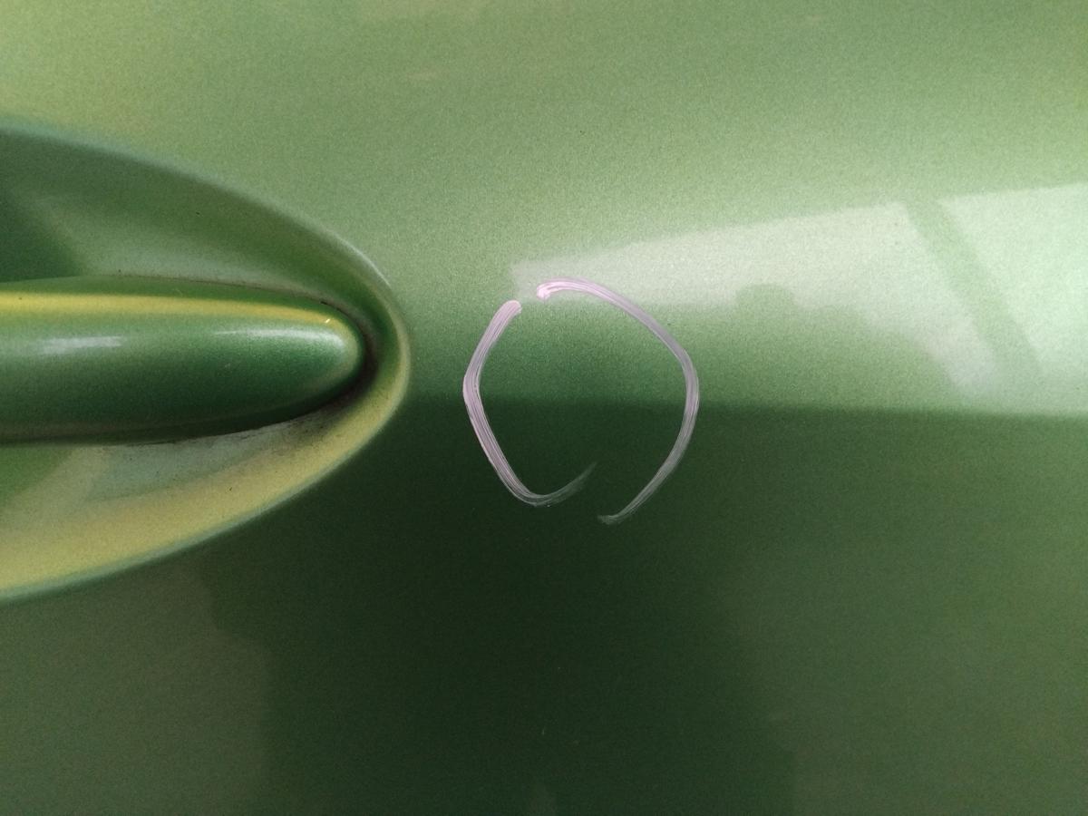 Mazda 2 DE T&uuml;r vorn rechts Beifahrert&uuml;r 3-t&uuml;rig hellgr&uuml;nmetallic BJ2008