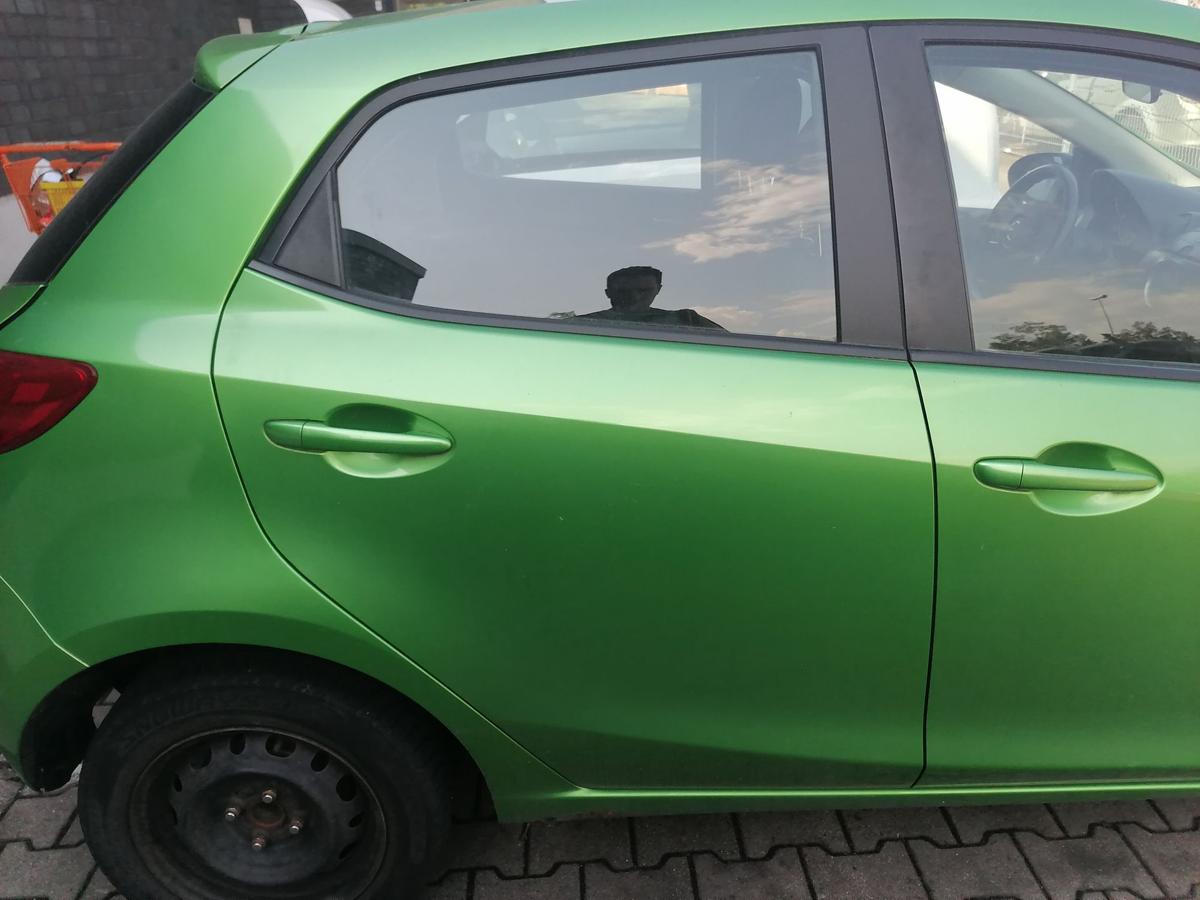 Mazda 2 DE original Tür hinten rechts Grünmetallic Bj.2009