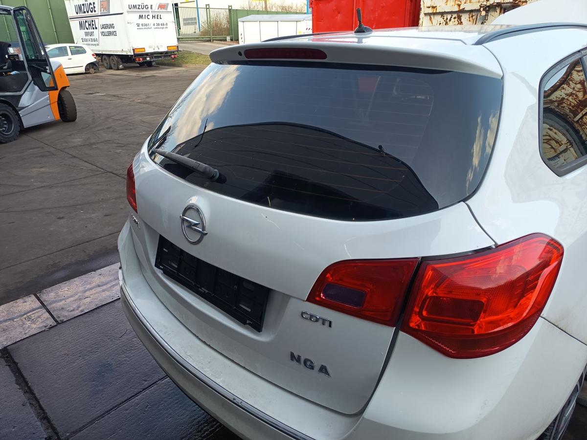 Opel Astra J Sports Tourer original Heckklappe mit Scheibe Roh Z40R Schneewei&szlig;