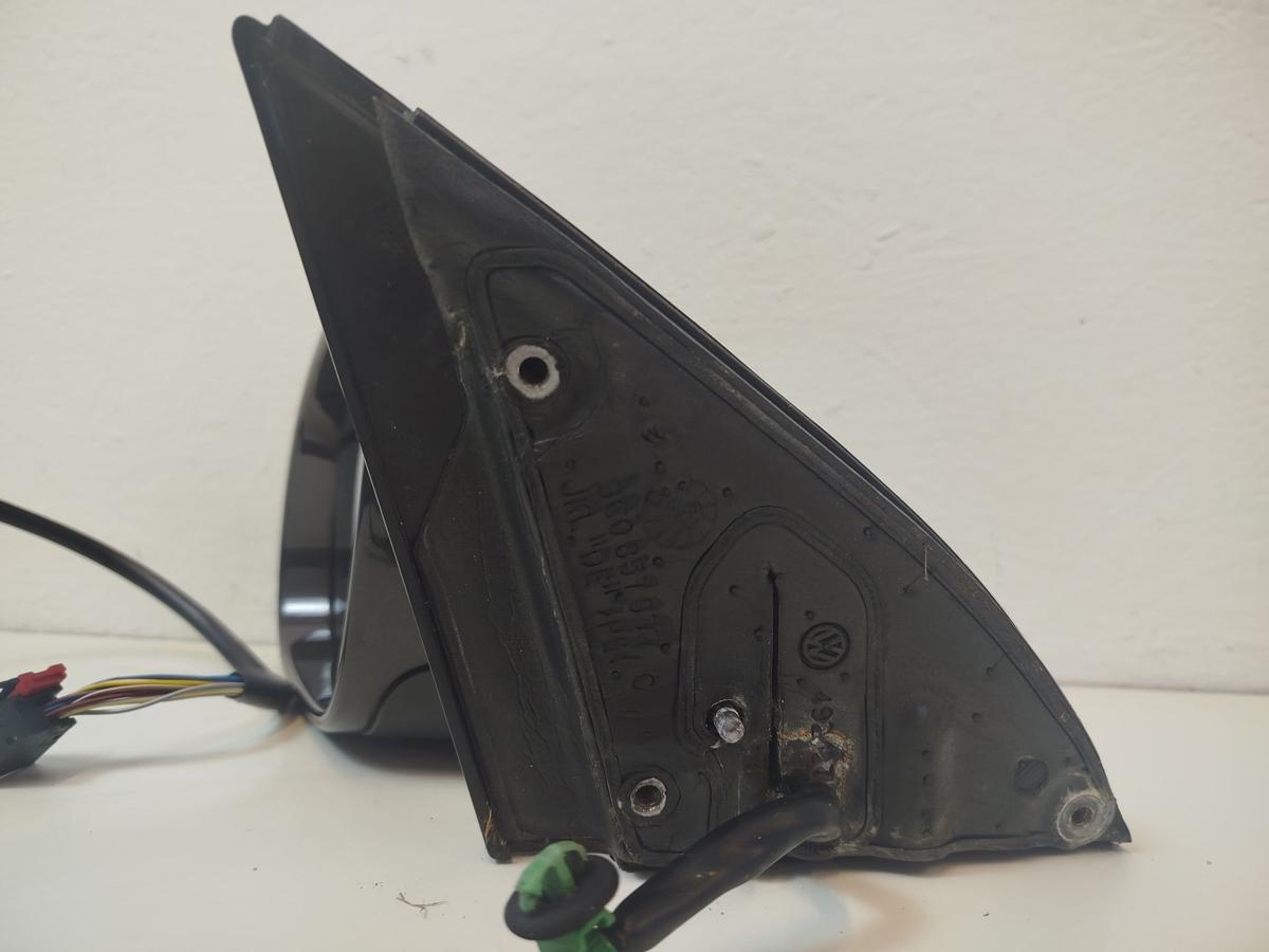 VW Passat 3C Au&szlig;enspiegel links elektrisch R&uuml;ckspiegel anklapp LC8Z Moccabrown