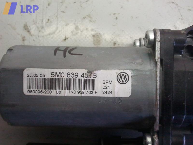 VW Golf Plus 5M BJ2005 Motor Fensterheber hinten links 1K0959703F 5M0839401B