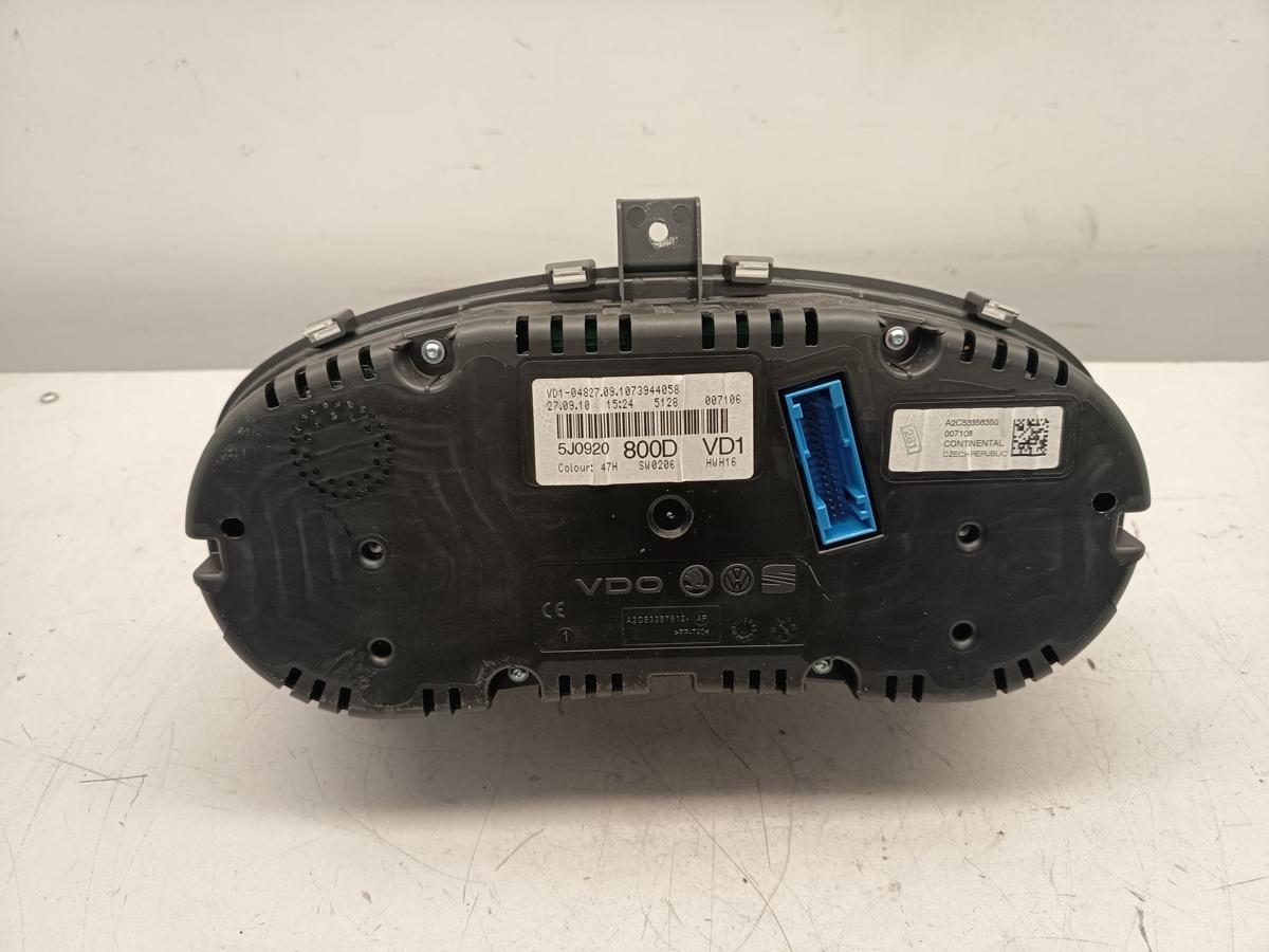 Skoda Fabia 5J original Kombiinstrument Tacho 1.6l 66kW Diesel Bj 2010