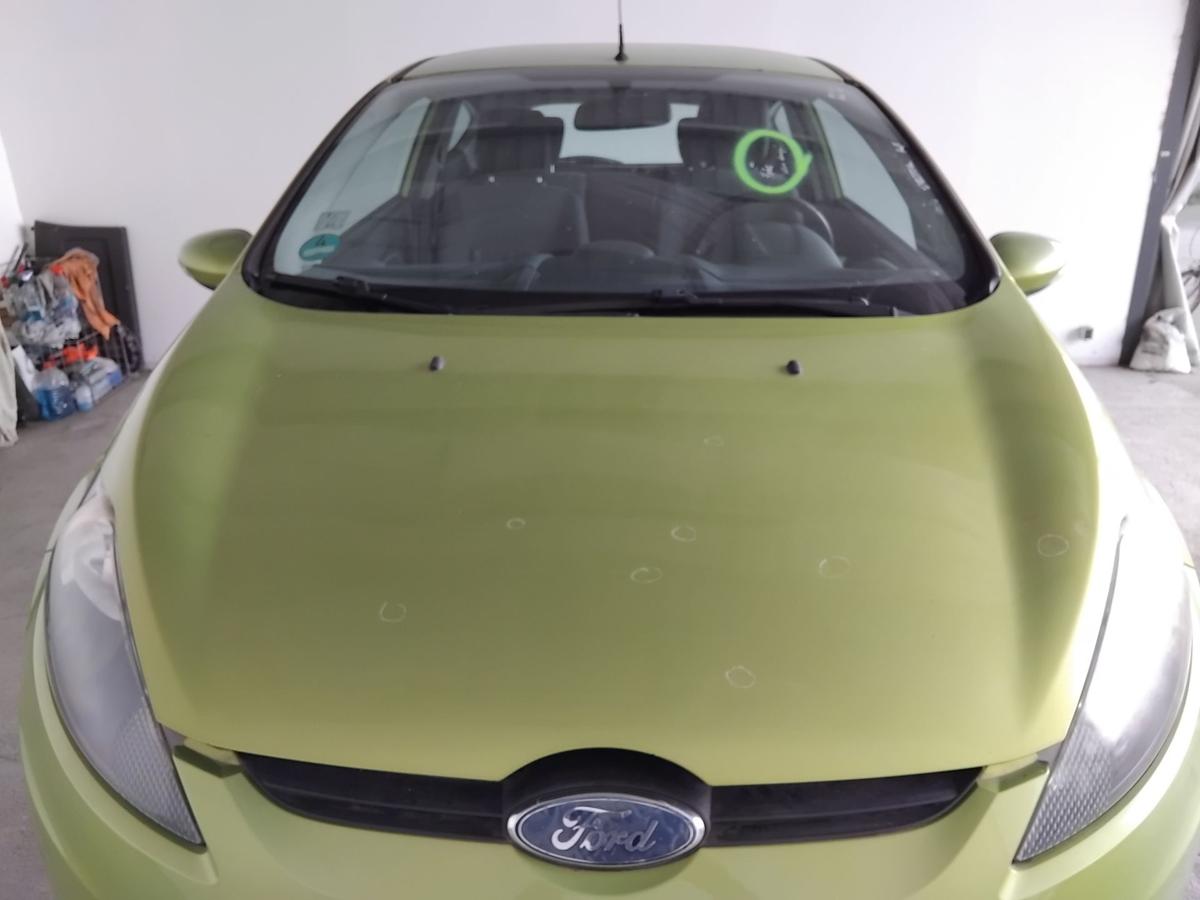 Ford Fiesta JA8 orig Motorhaube Deckel vorn mintgr&uuml;nmet. Squeeze BJ2009 Dellen