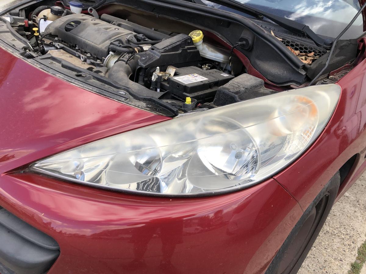 Peugeot 207 WA WC Scheinwerfer links Hauptscheinwerfer Valeo Tr&uuml;bung OEM