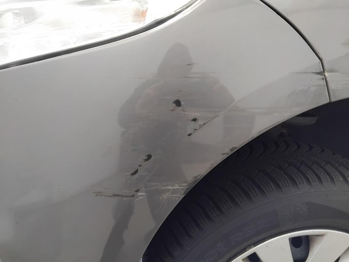 Renault Megane 3 original Sto&szlig;stange Sto&szlig;f&auml;nger vorn TEKNG Gris Cassiop&eacute;e BJ2011