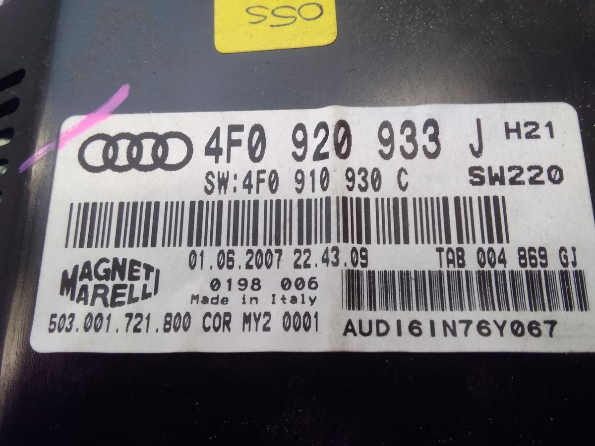 Audi A6 4F original Kombiinstrument Tacho Armatur 3.0TDI Bj.2008