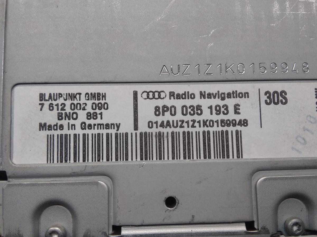 Audi A3 8P Facelift original Radio-Navigationseinheit RNS-LOW 8P0035193E Bj.2010
