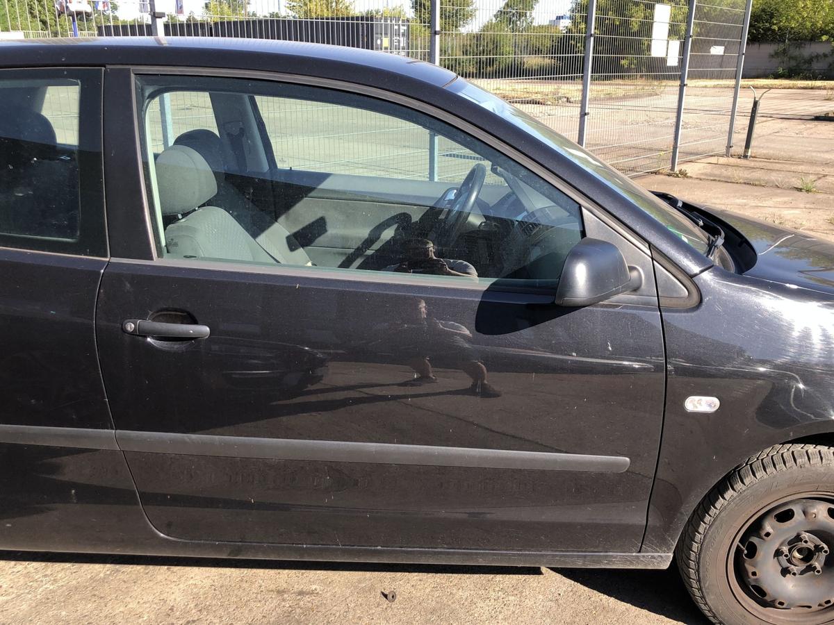 VW Polo 9N 9N1 Tür von rechts Beifahrertür Rohbau LC9Z Black Magic Perl 3trg