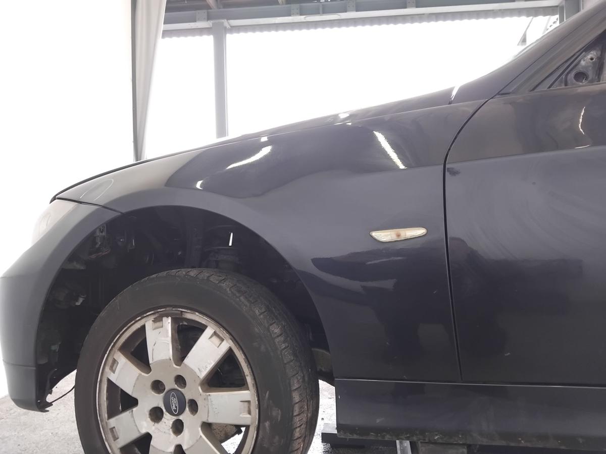 BMW 3er E90 E91 original Kotfl&uuml;gel vorn links monacoblaumetallic A35 BJ2007