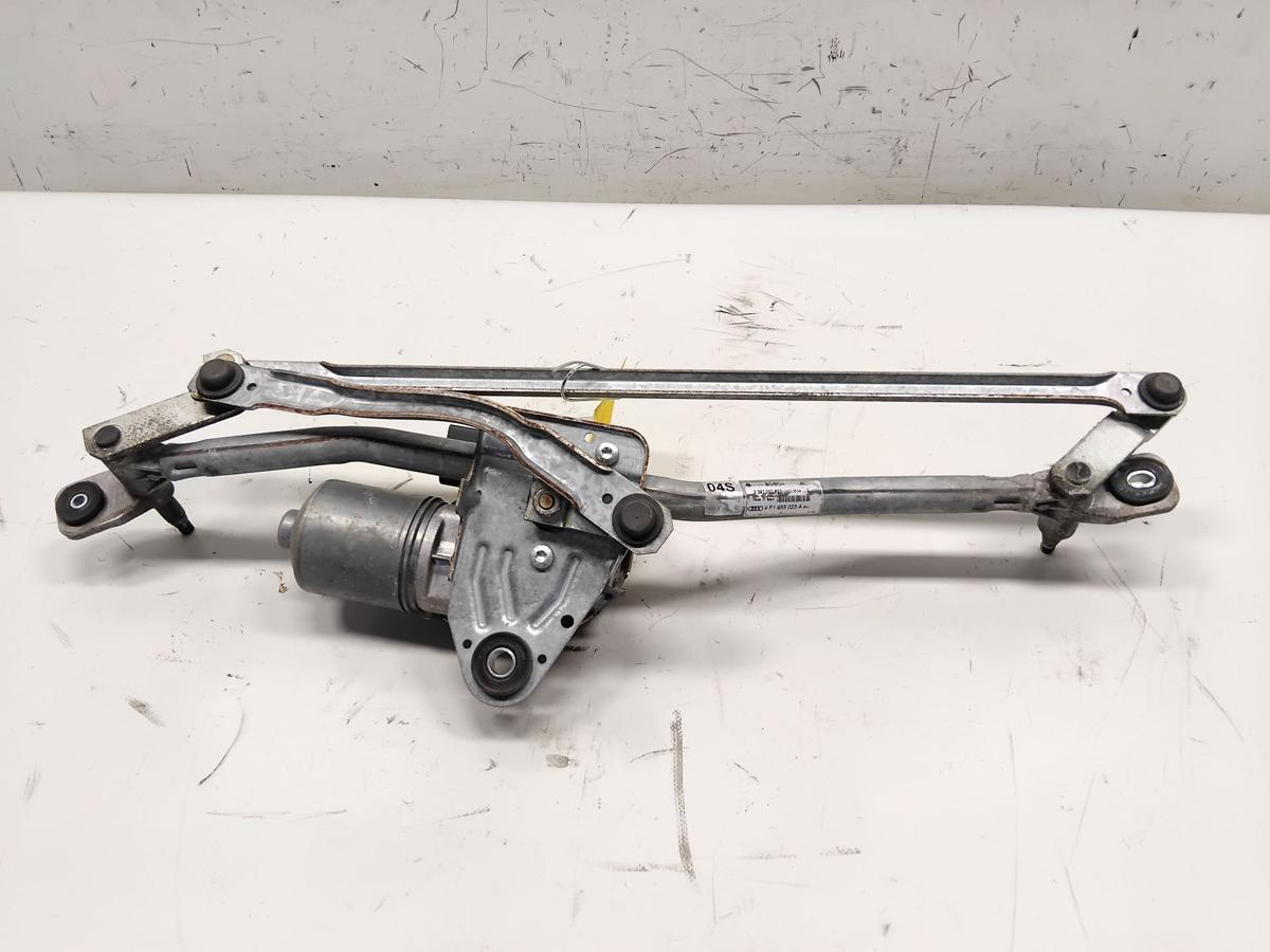 Audi A6 4F Wischermotor mit Wischergest&auml;nge vorn 4F1955119 4F1955023A BJ2004