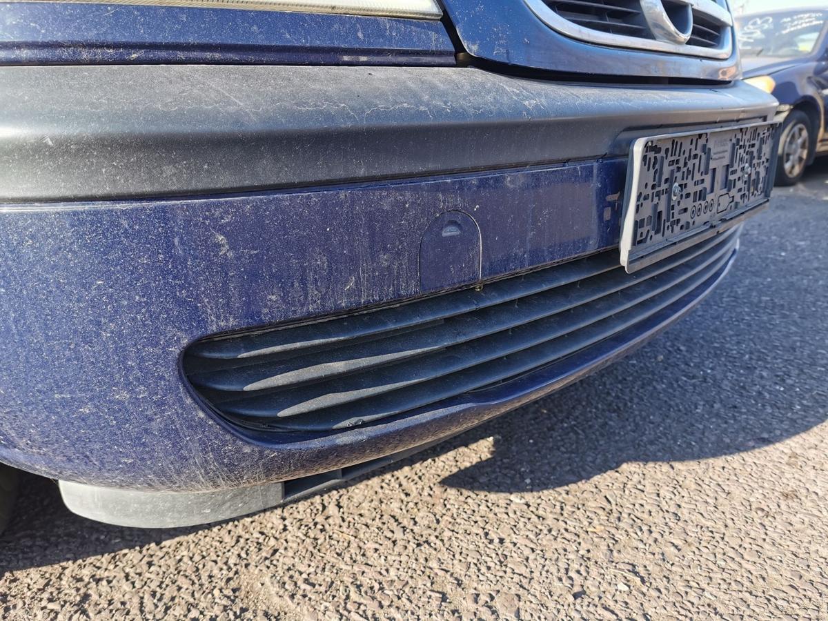 Opel Zafira A Stossstange Stossf&auml;nger Bumper vorn Z20Z Atlantikblau