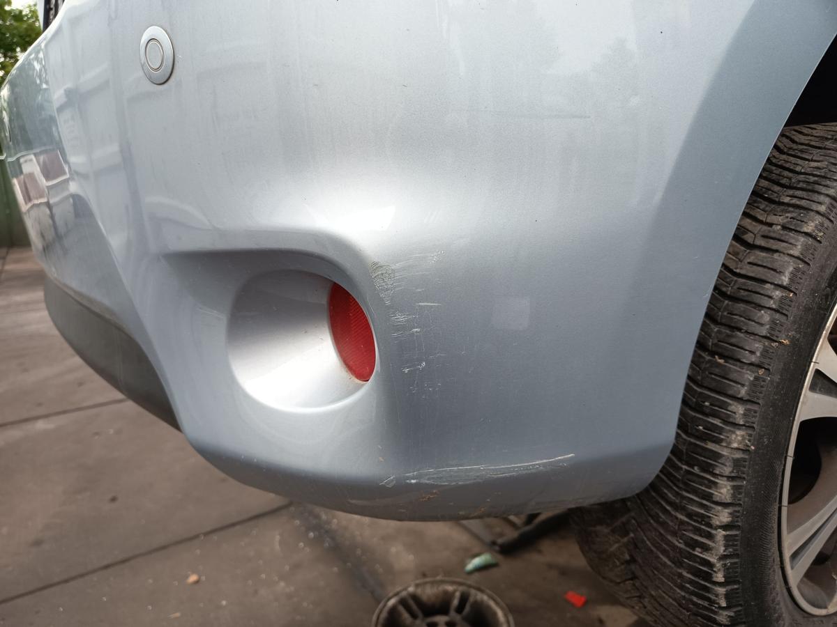 Toyota Auris E15 original Sto&szlig;stange F&auml;nger hinten Heck 8S1 Light Blue Bj 2011