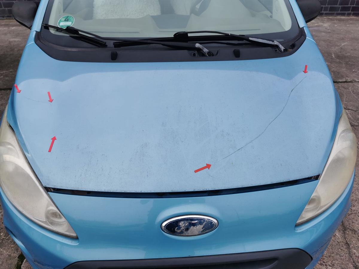 Ford KA RU8 Motorhaube Haube Klappe Bonnet vorn Scuba Blau Kratzer