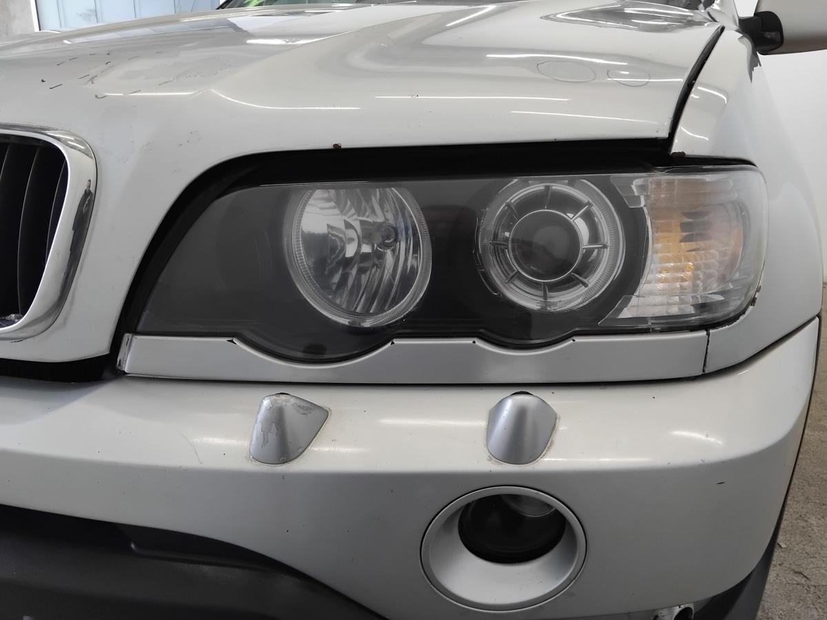 BMW X5 E53 Xenon Scheinwerfer links Depo schwarz BJ2000 Angel Eyes
