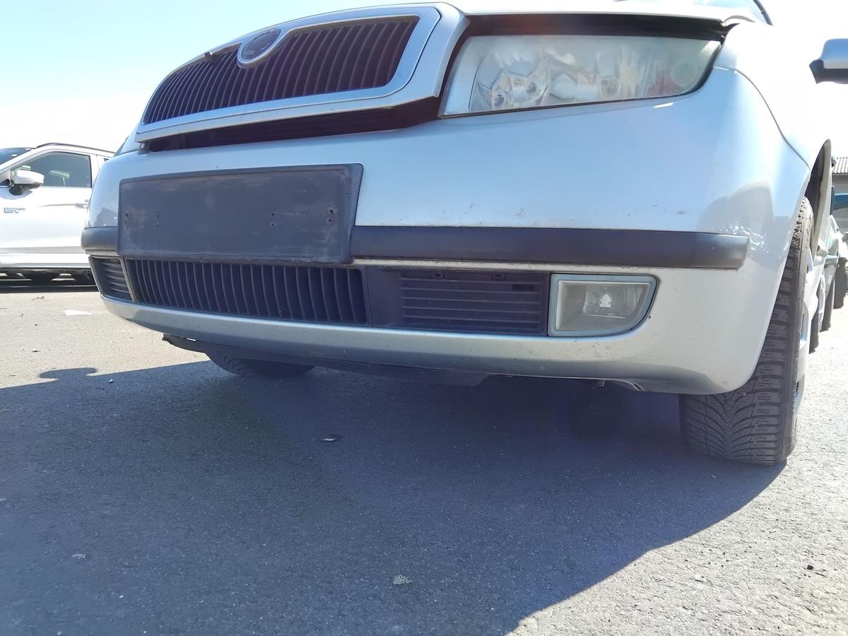 Skoda Fabia 1 6Y original Stossf&auml;nger Sto&szlig;stange vorn diamantsilber LF7T BJ2001