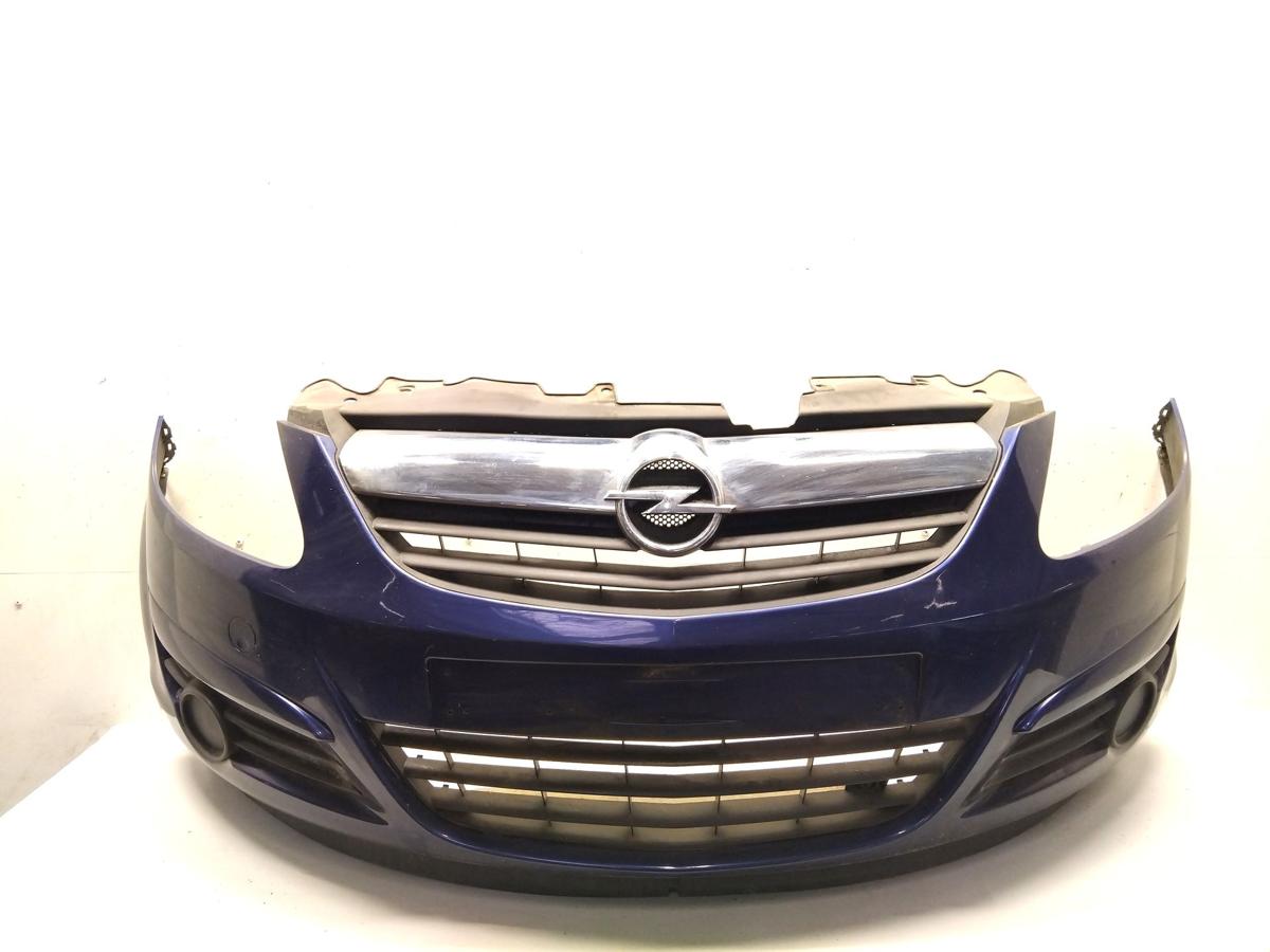 Opel Corsa D original Sto&szlig;f&auml;nger Sto&szlig;stange vorn ultrablaumetallic Z21B Bj.2008