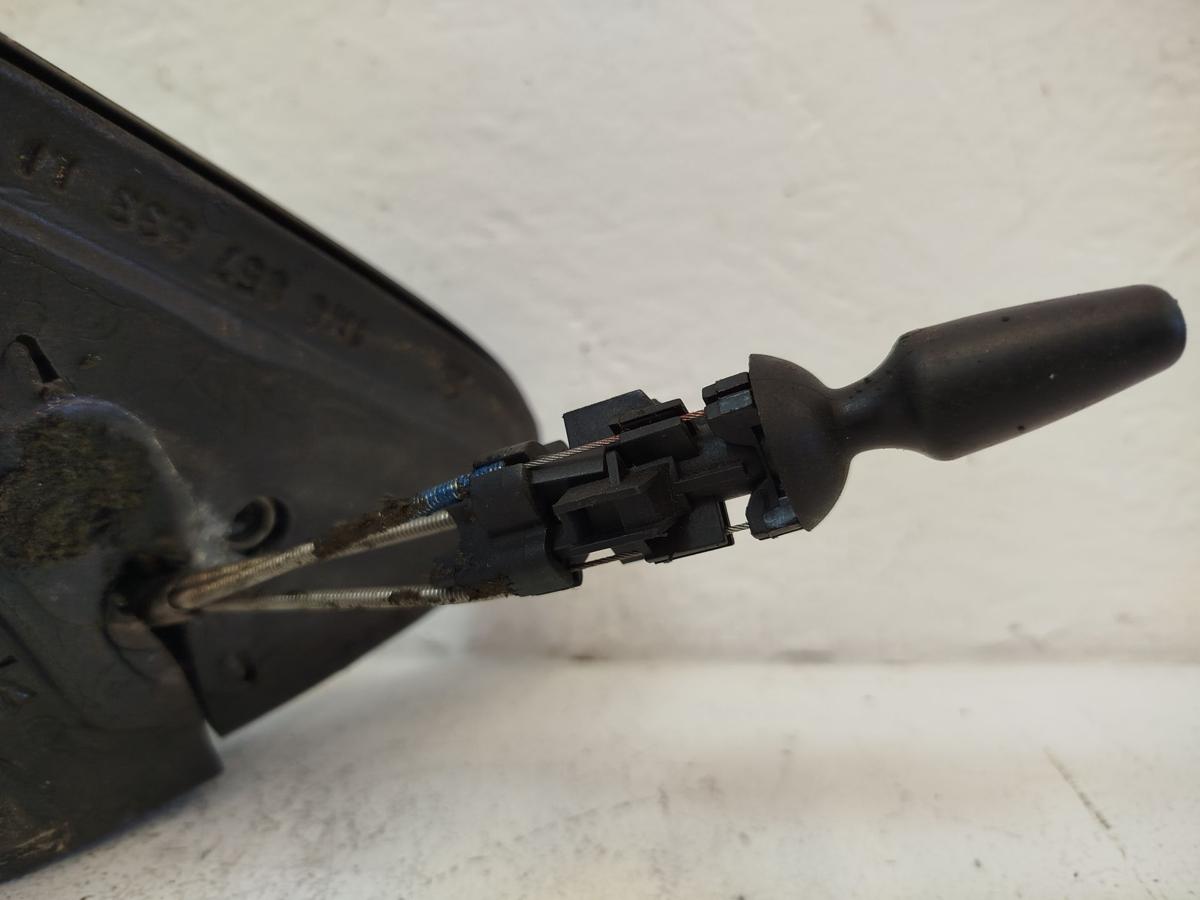 Seat Leon 1M Aussenspiegel links Seitenspiegel manuelle Verstellung LS7N silber