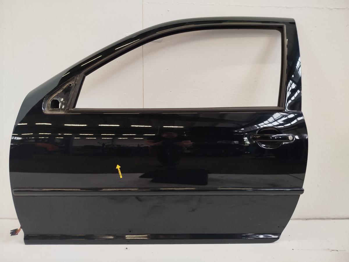VW Golf 4 IV 1J Tür vorn links Fahrertür nur für 3 türer L041 Brillantschwarz