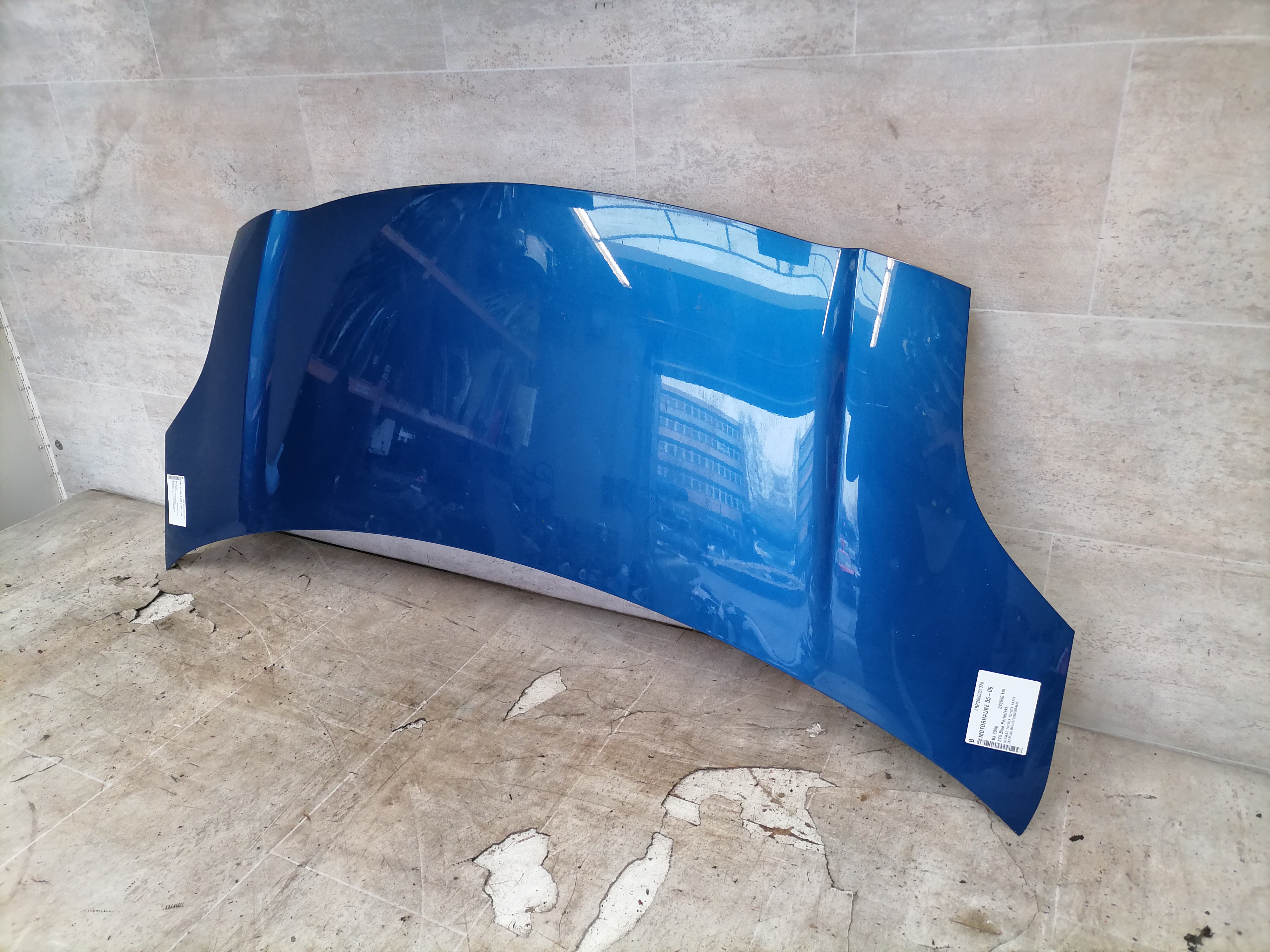 Toyota Yaris 05-09 Motorhaube Frontklappe Deckel vorn Blau Frankreich!