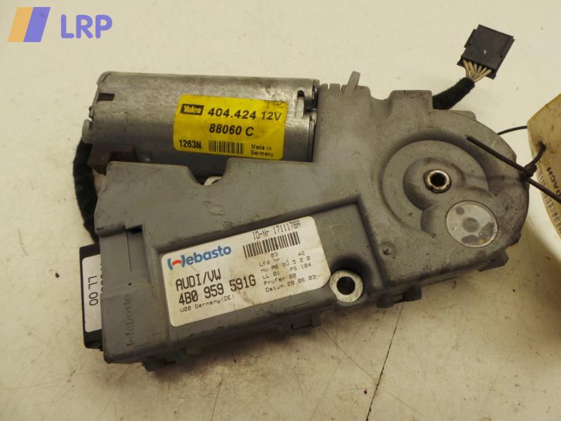 MOTOR SCHIEBEDACH; Schiebedachmotor; A6 (4F, 04/04-); LIMOUSINE/AVANT/ALLROAD; 4B0959591G; 4B0959591G