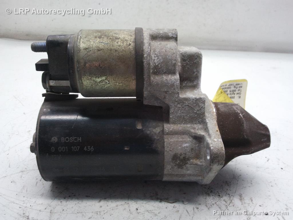 Opel Agila A Anlasser Starter 0001107436 BOSCH 1.0 44kW Z10XEP BJ2006