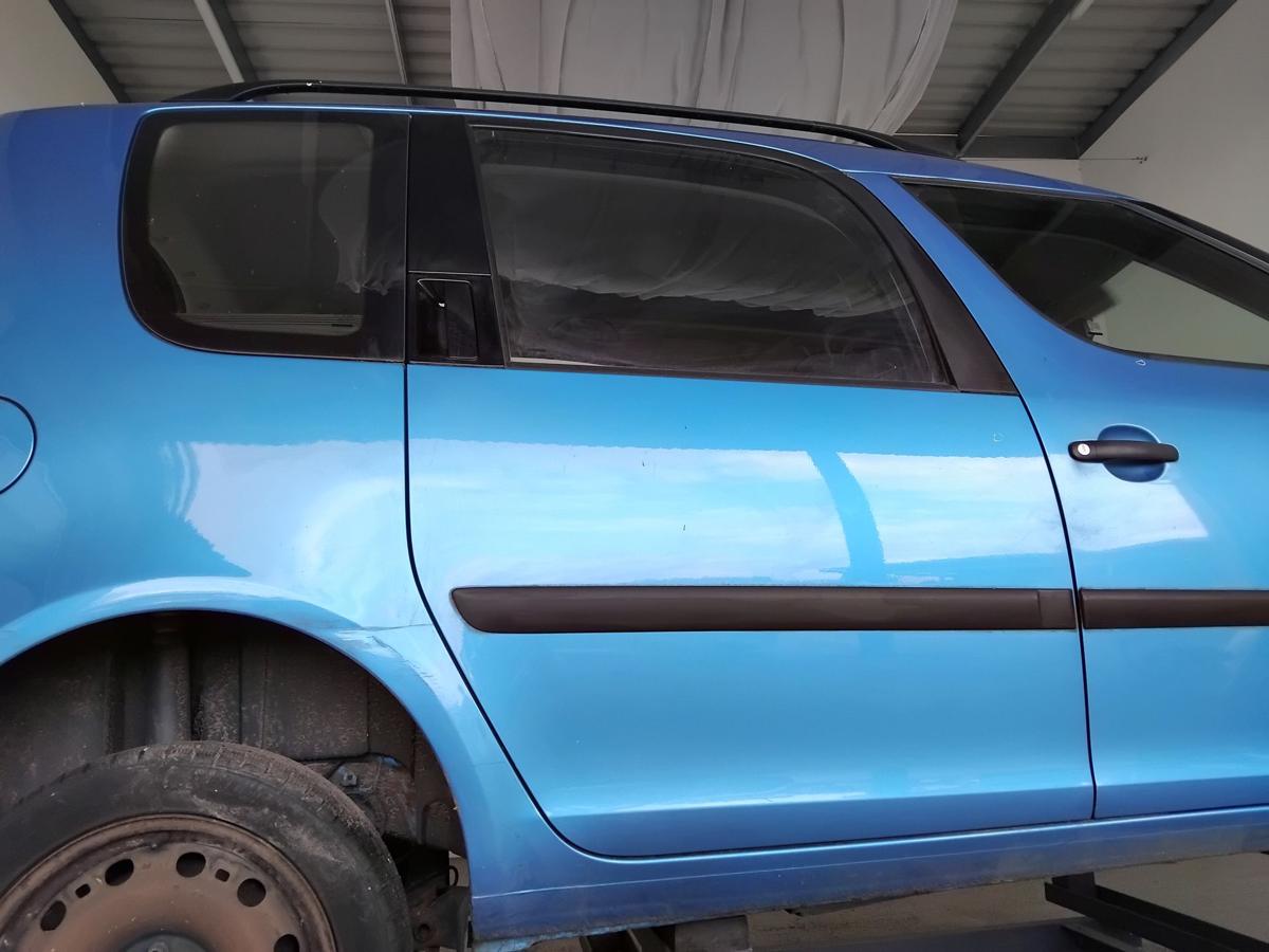 Skoda Roomster 5J Tür hinten rechts LF5S Indigoblaumetallic BJ2009