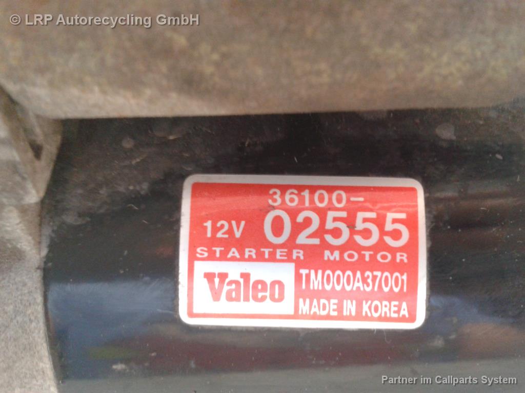 Kia Picanto BA original Starter Anlasser 3610002555 TM000A37001 VALEO BJ2004