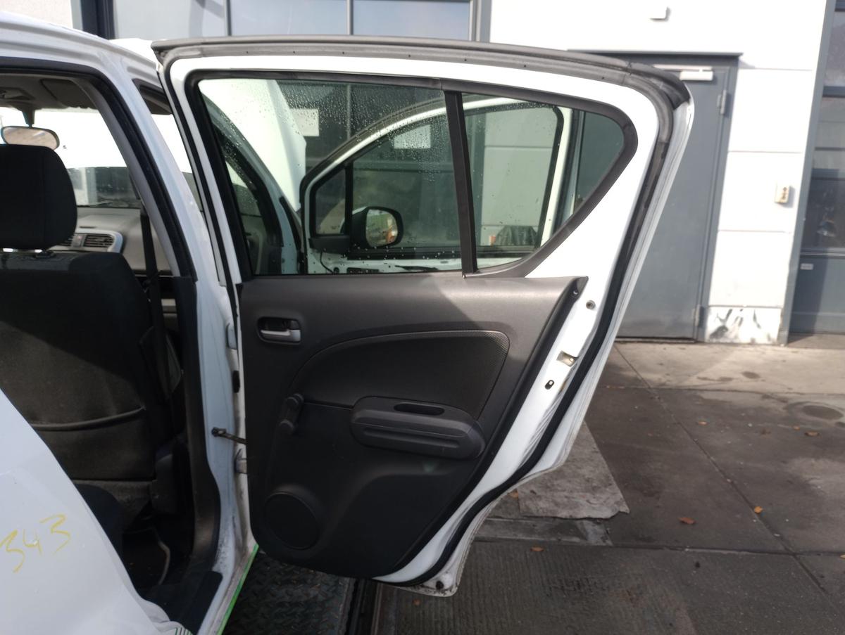 Opel Agila B orig Tür hinten rechts Fond Beifahrerseite 26U Galaxyweiss Bj 2011