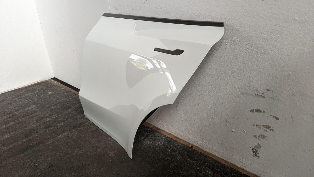 Tür hinten links Fondtür Rohbau Autotür PPSW white Water perl Tesla Model Y