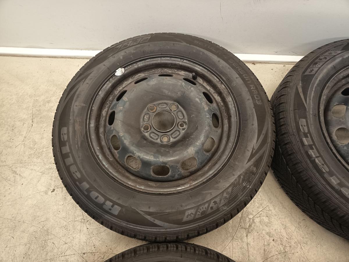 Ford Focus DA3 orig Satz Stahlfelgen 6x15 ET52,5 mit Allwetterreifen Bj 2008