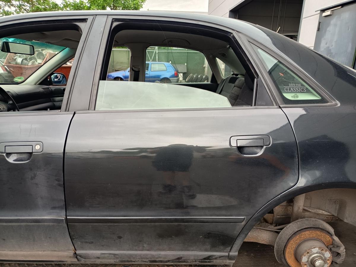 Audi A4 B5 Limo original T&uuml;r Roht&uuml;r hinten links LZ9U Vulkanschwarz Bj 1997