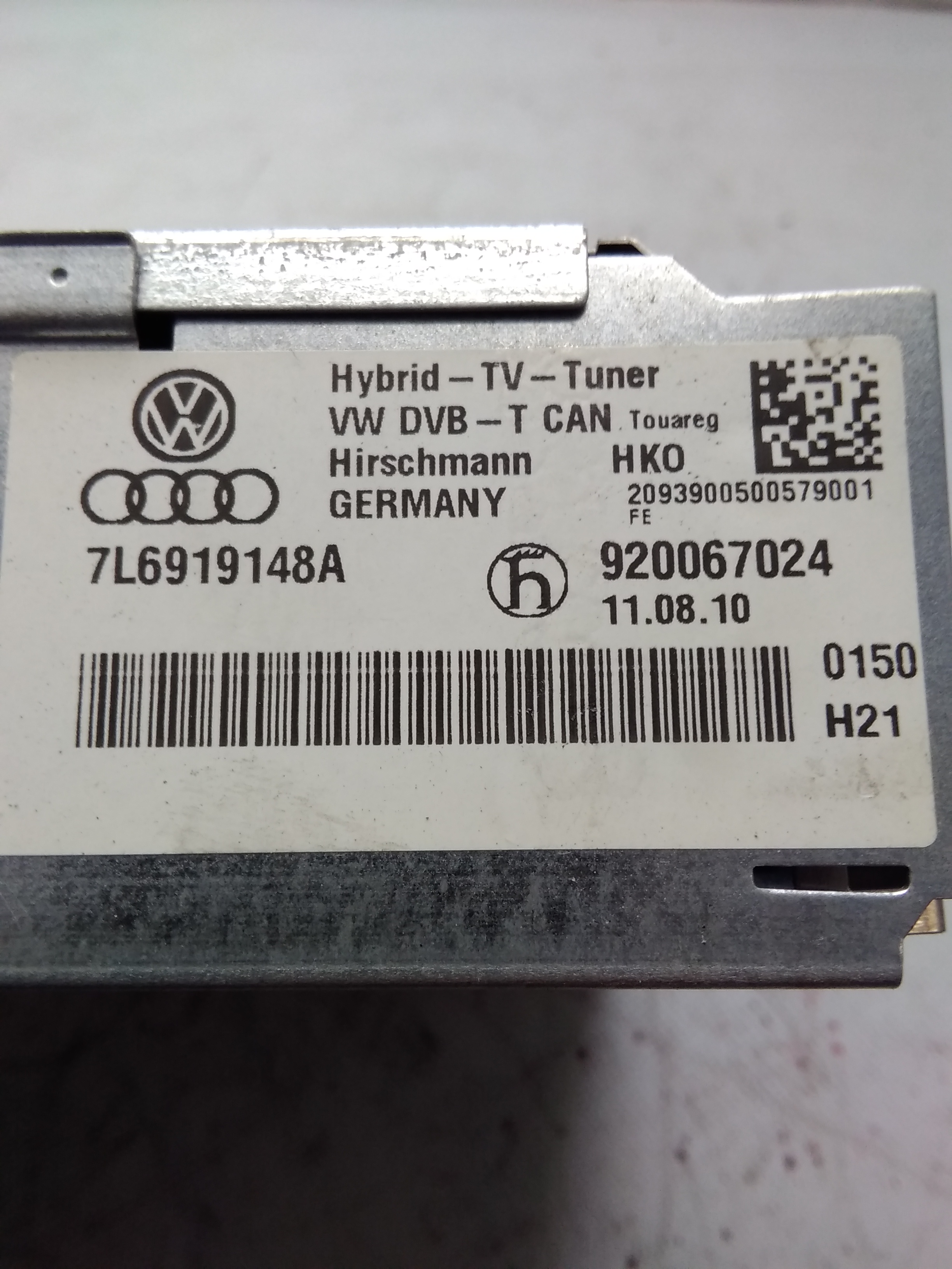 VW Passat 3C B7 Mod.2011 original TV-Hybrid-Tuner 7L6919148A