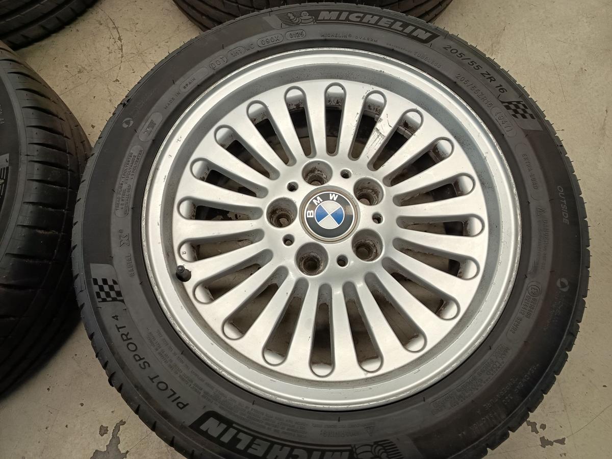 BMW E39 original Alufelgensatz 7x16 ET20 mit Sommerreifen DOT 0125