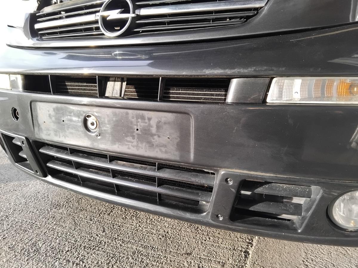 Opel Vivaro A original Stossfänger Stoßstange vorn BJ2003 L298 mitternachtschwarzmetallic