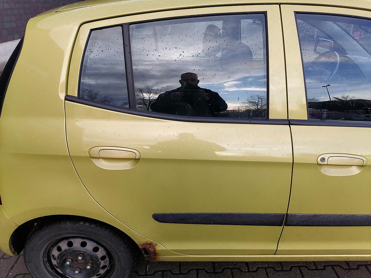 Kia Picanto BA Tür hinten rechts Y2-Lemongelb Metallic BJ04-07